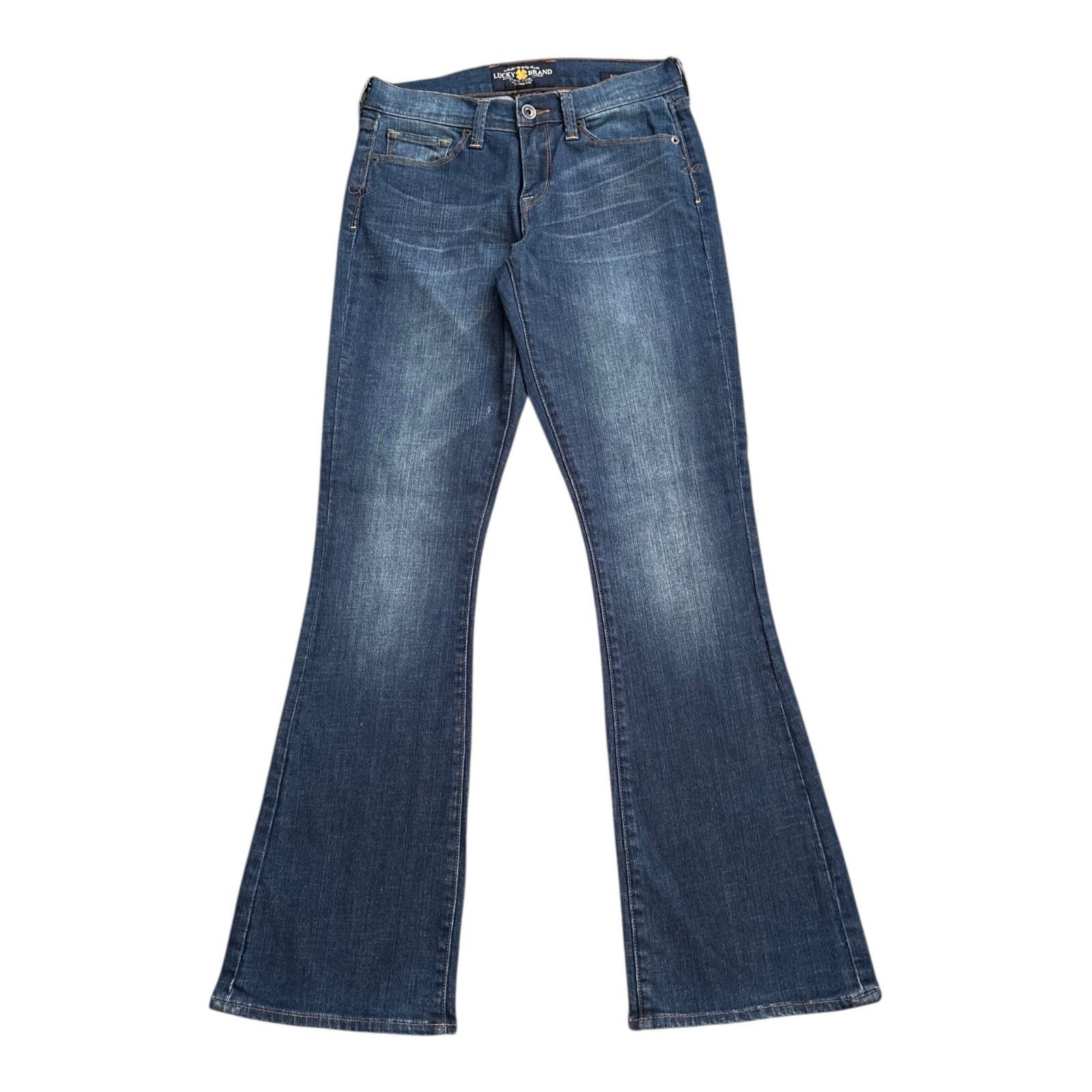 Lucky Brand Sofia Boot Womens Size 4 Flare Jeans Medium Wash Stretch Denim